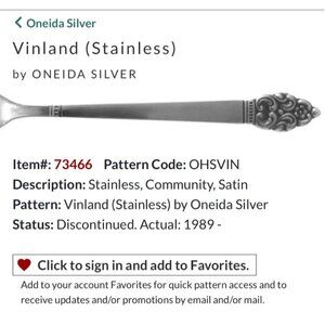 Oneida Vinland Stainless Steel Iced Tea Spoons Set Of 4